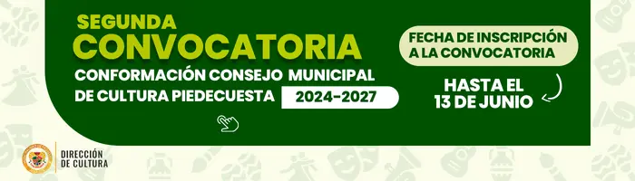 Ampliación de plazo para inscripción en el Consejo Municipal de Cultura2024-2027